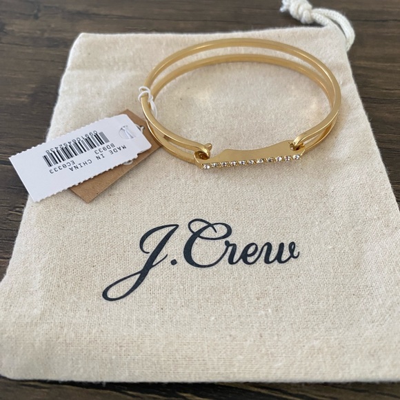 J. Crew Charlotte U Bangle Bracelet - Picture 2 of 13